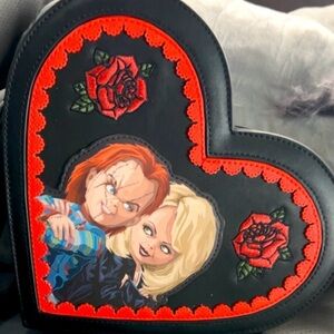 Loungefly Chucky & Tiffany Heart Purse